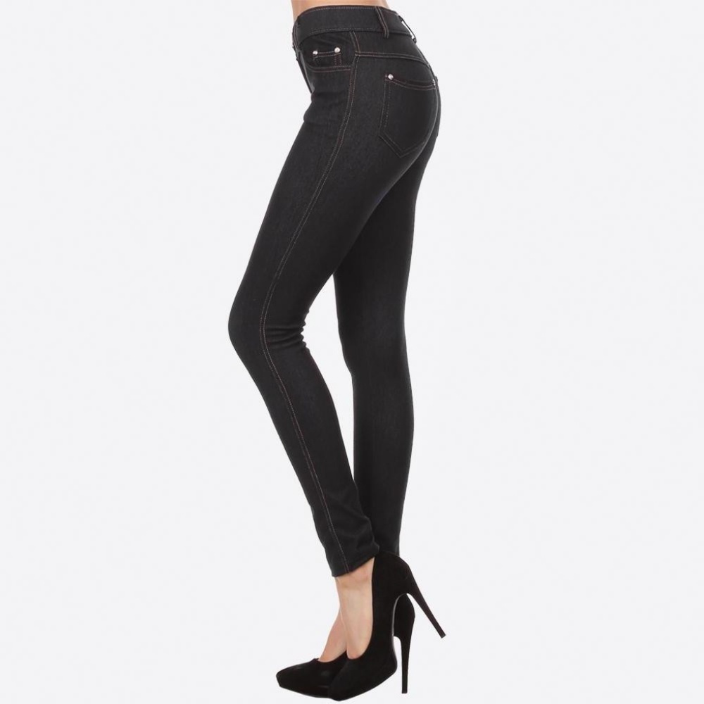 Black JEGGINGS with real front and back pockets - Picture 7 of 8
